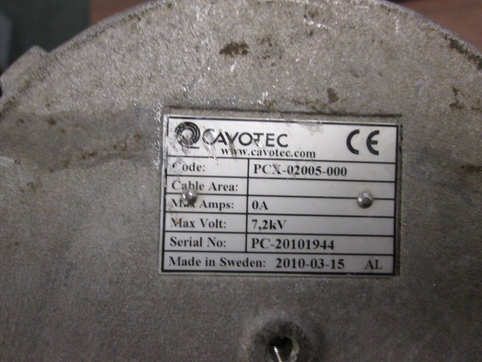 Cavotec 43 Pin Receptacle PCX-02005-000 0A 7.2 KV Used