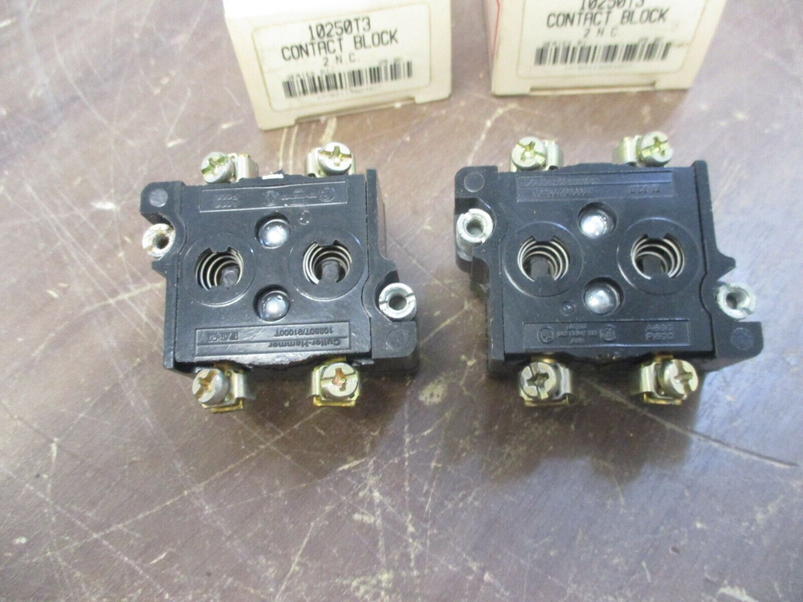 Cutler-Hammer Contact Block 10250T3 Ser. B1 2 N.C. New Surplus **Lot of 2**