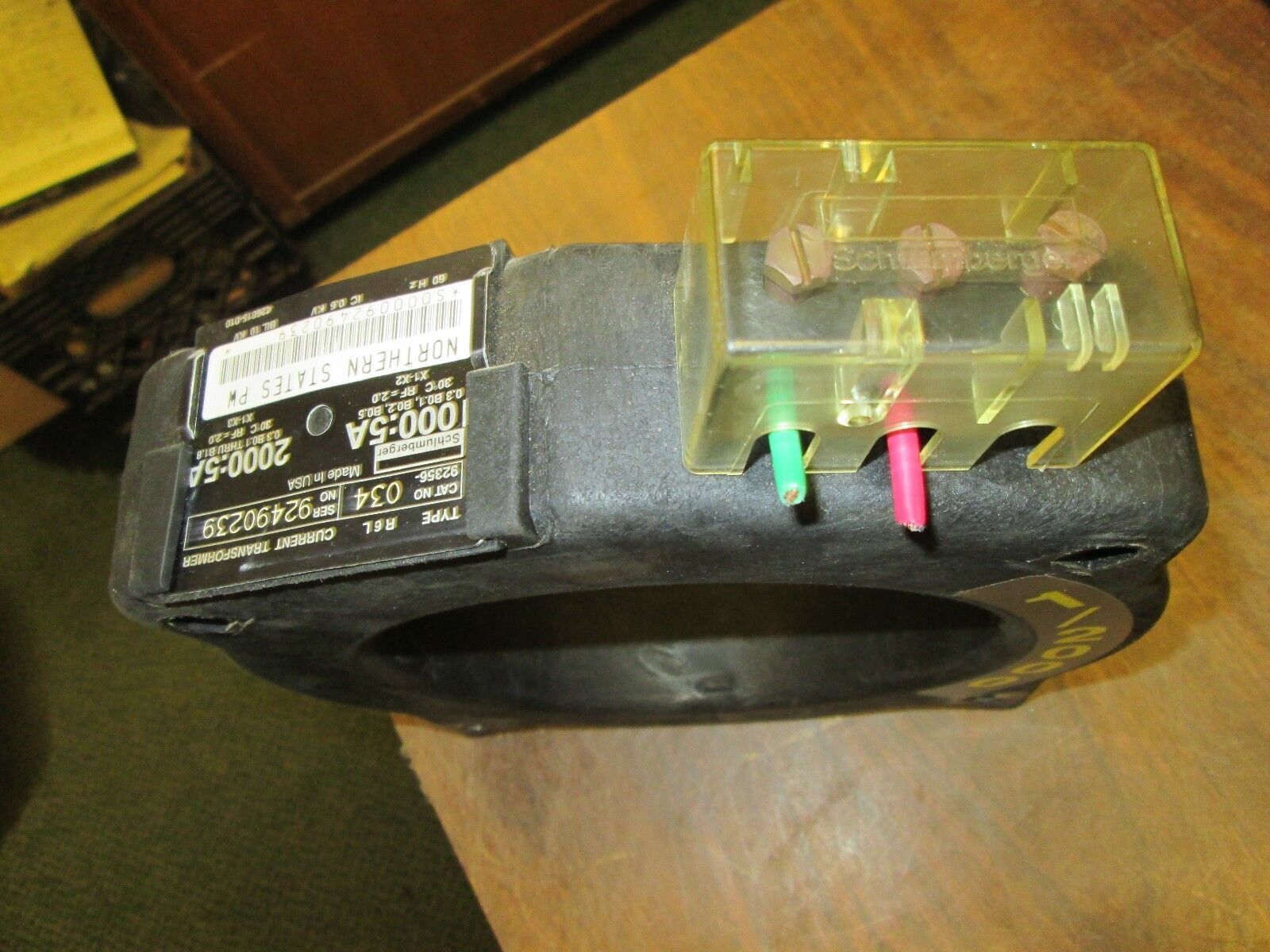 Schlumberger Type R6L Current Transformer 92356-034 10KV BIL 60Hz Used