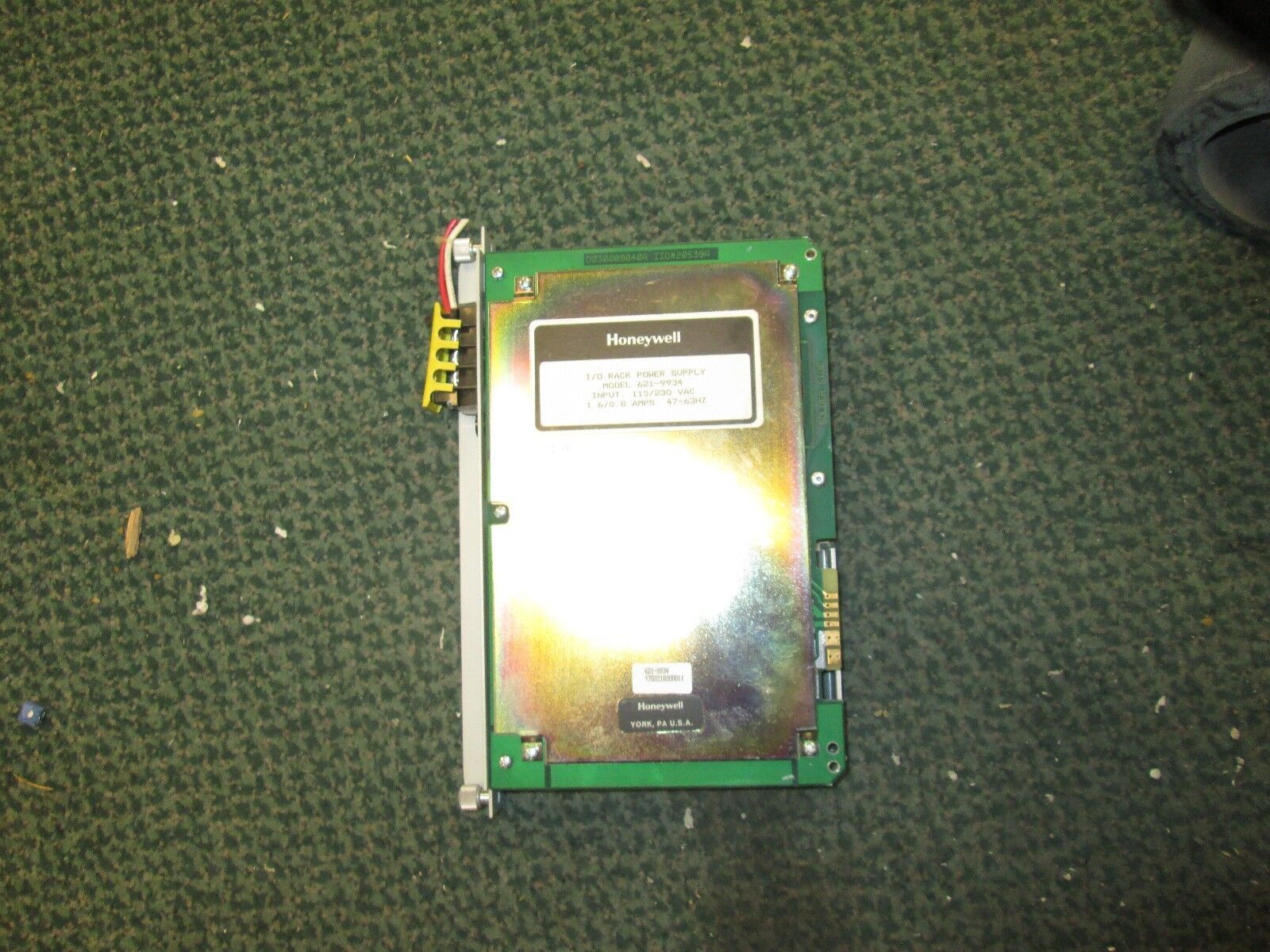 Honeywell I/O Rack Power Supply 621-9934 115/230VAC 1.6/.8A 47-63Hz Used