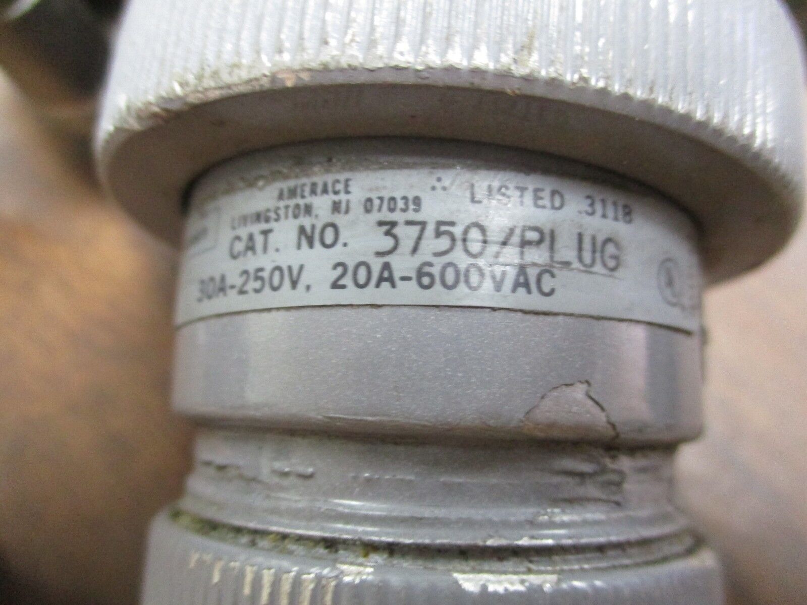 Russellstoll Plug & Receptacle Set 3753 3750 20/30A 600/250V Used