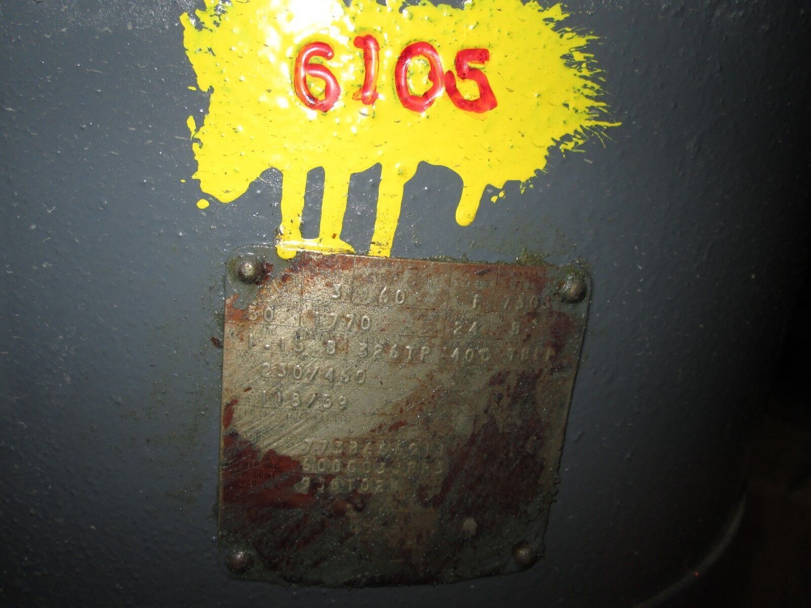 Motor 50HP 1770 RPM's 326TP Frame 230/460V 118/59A