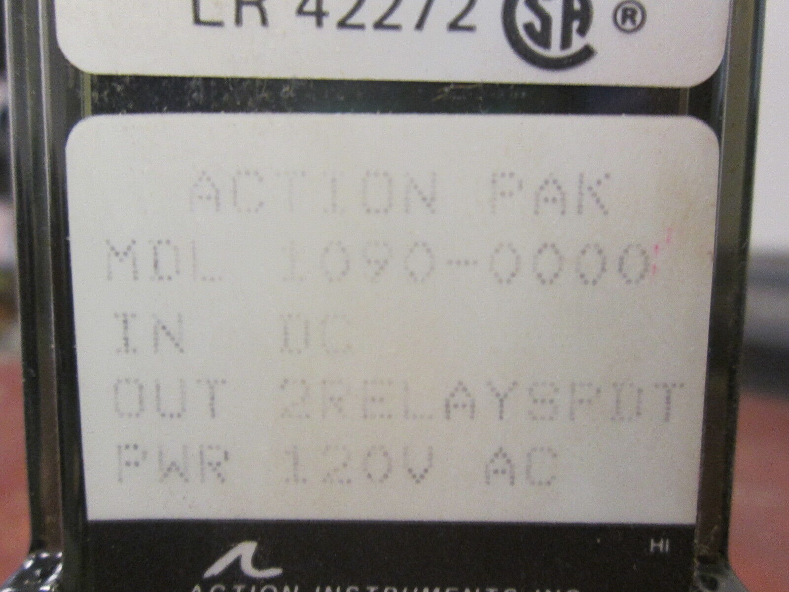 Action Pak Signal Conditioner 1090-0000 120V Used