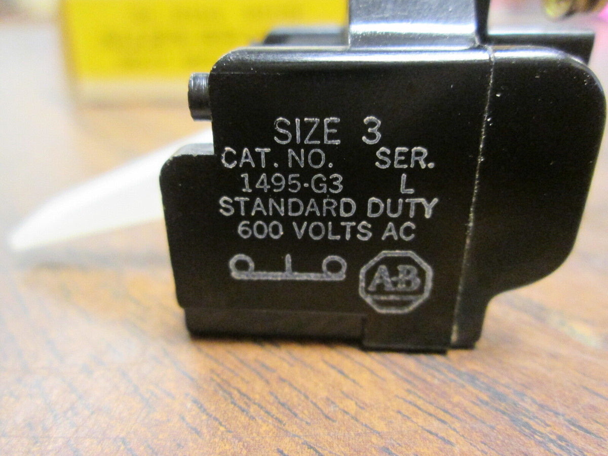 Allen-Bradley Aux Contact 1495-G3 N.C. Early Break Size 3 New Surplus