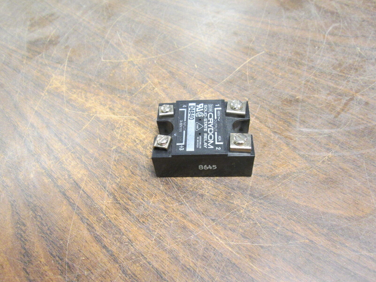 Crydom Solid State Relay D4840 Input: 3-32VDC Output: 480VAC 40A Used