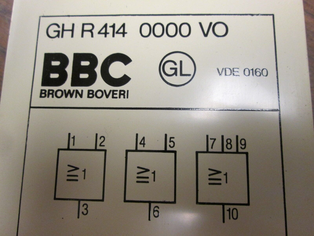 BBC Logic and Gate Unit GH-R-414-0000-VO 3 Function Used