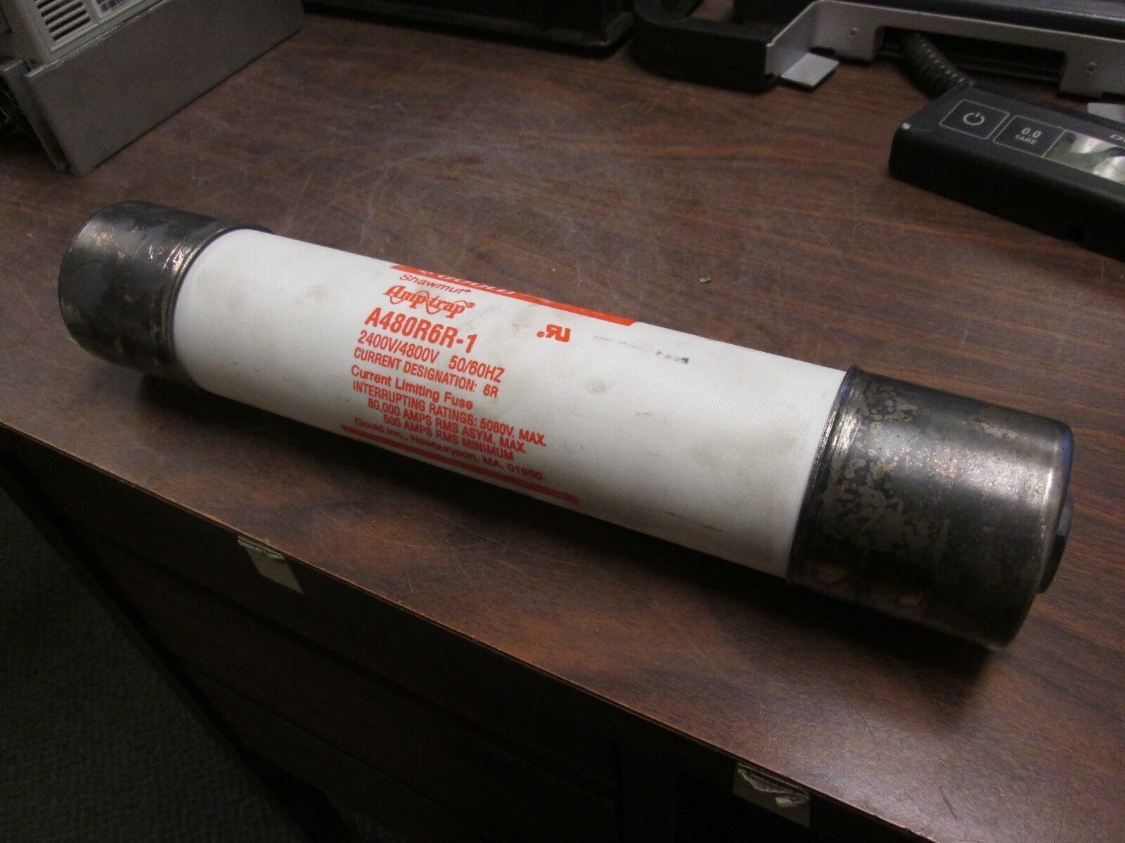 Gould Shawmut Amp-Trap Fuse A480R6R-1 2.4/4.8KV 6R Rating Used