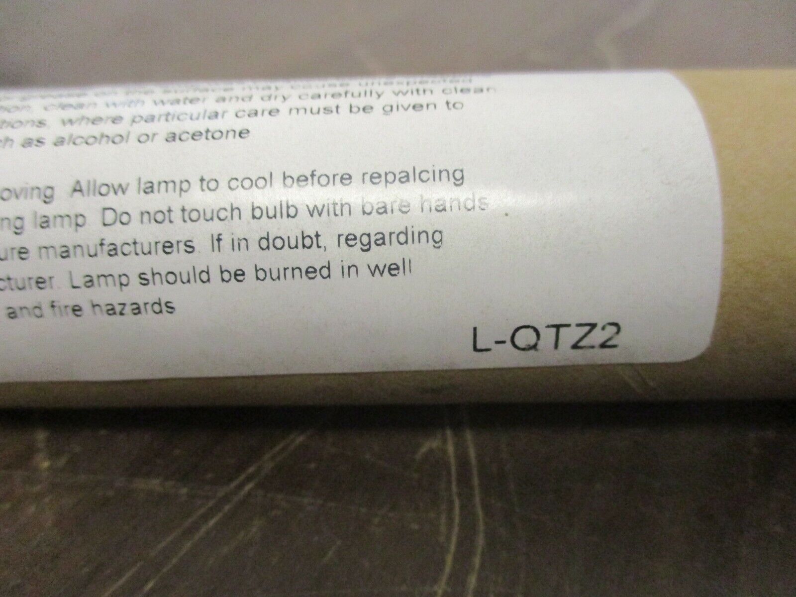 GE Heat Lamp L-QTZ2 Max Seal Temp: 350°C New Surplus