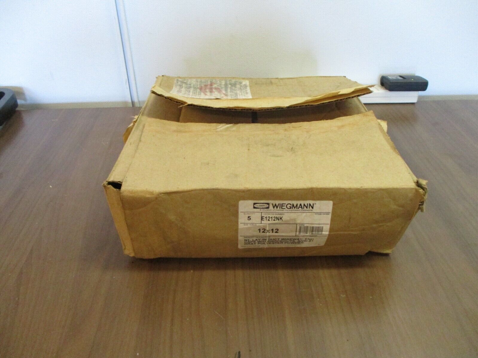 Wiegmann Wireway End Cap E1212NK Size: 12x12" *Box of 5* New Surplus
