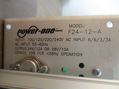 Power-One DC Power Supply F24-12-A Output: 24V/12A or 28V/10A Used