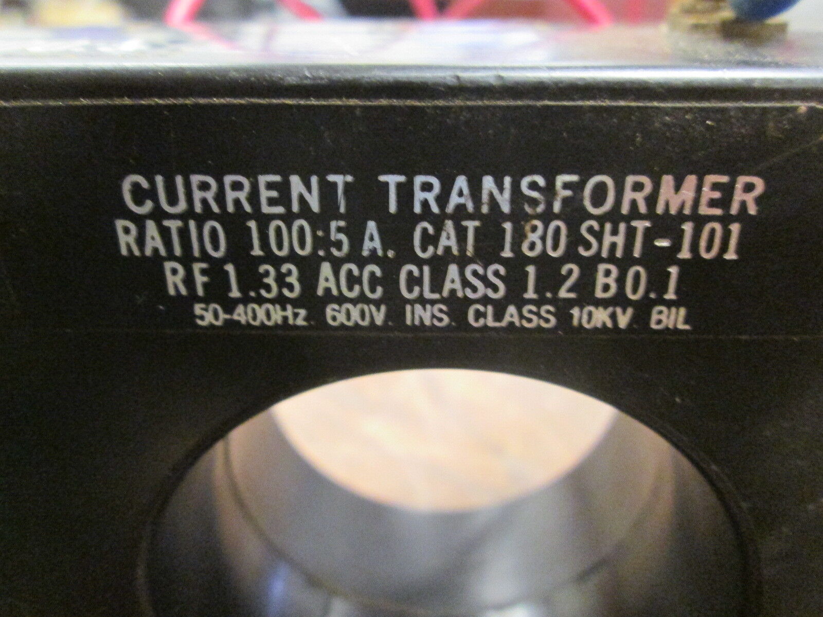E.I.L. Instruments Current Transformer 180 SHT-101 Ratio 100:5A 10KV BIL 600V