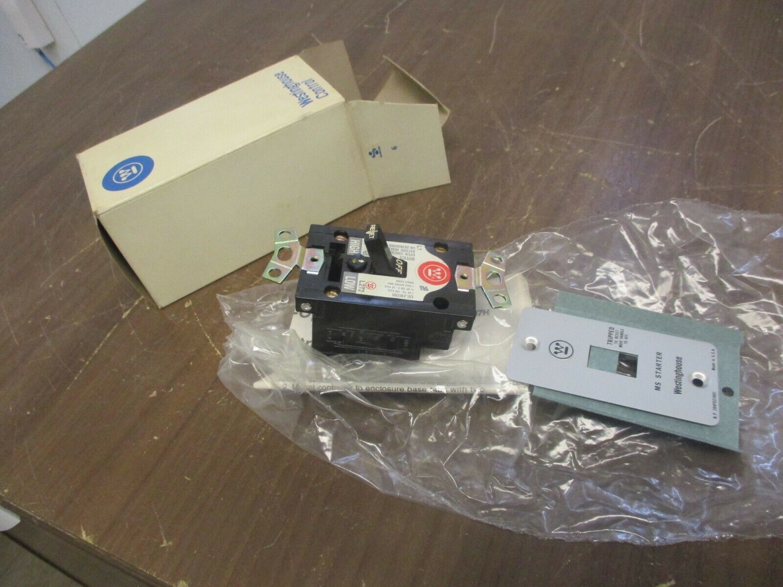 Westinghouse MS Starter MST01 1P Toggle Operated New Surplus