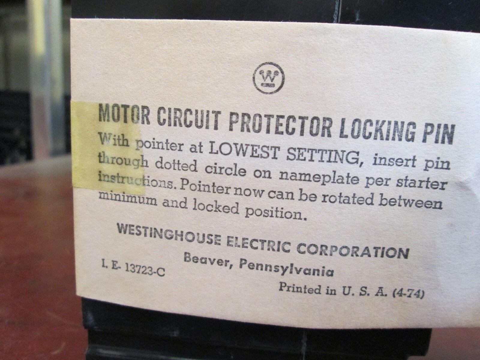Westinghouse Motor Circuit Protector MCP0322CR 3A 600V AC 3P New Surplus