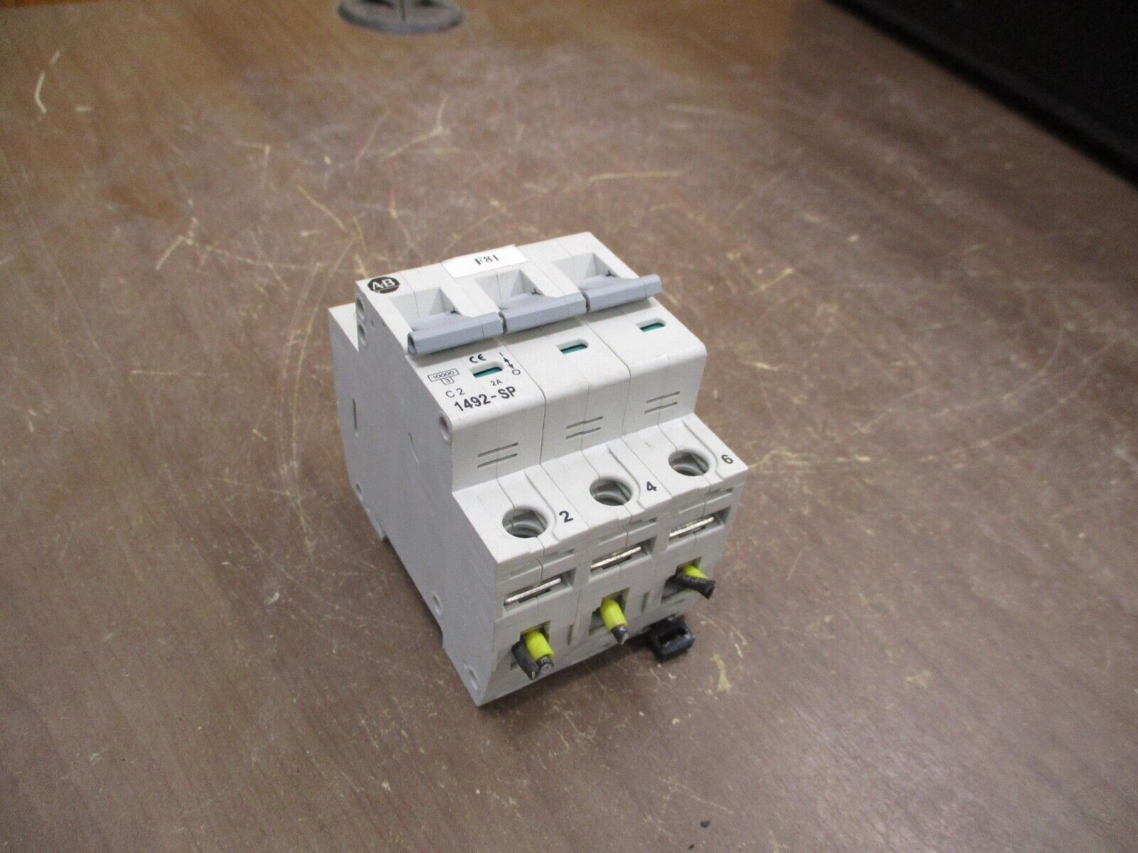 Allen-Bradley Circuit Breaker 1492-SP3C020 Ser. C 2A 480Y/277V 3P Used