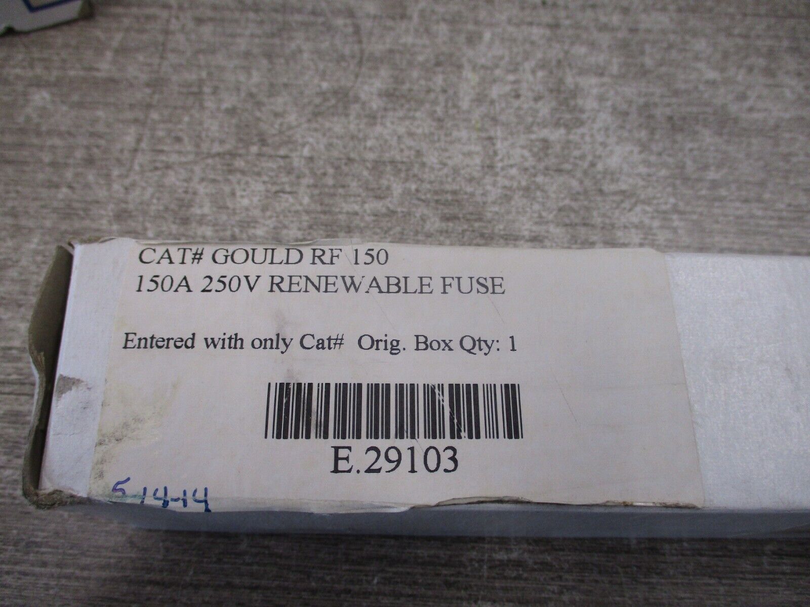 Ferraz Shawmut Fuse RF150 250V 150A New Surplus