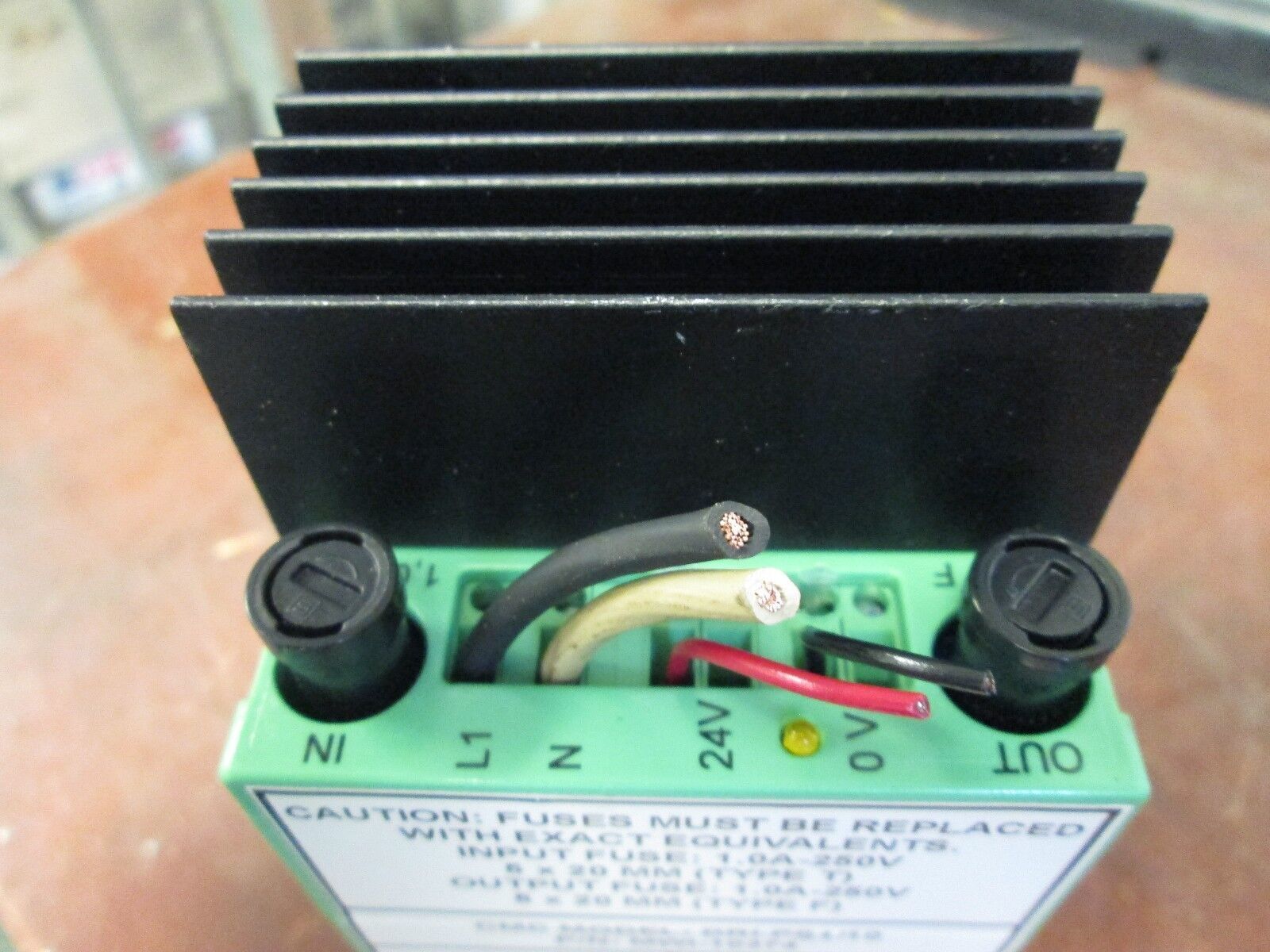 CMC Tensi-Master Power Supply DRI-PS1/10 MWI-10374 In: 120VAC Out: 24VDC 1A Used