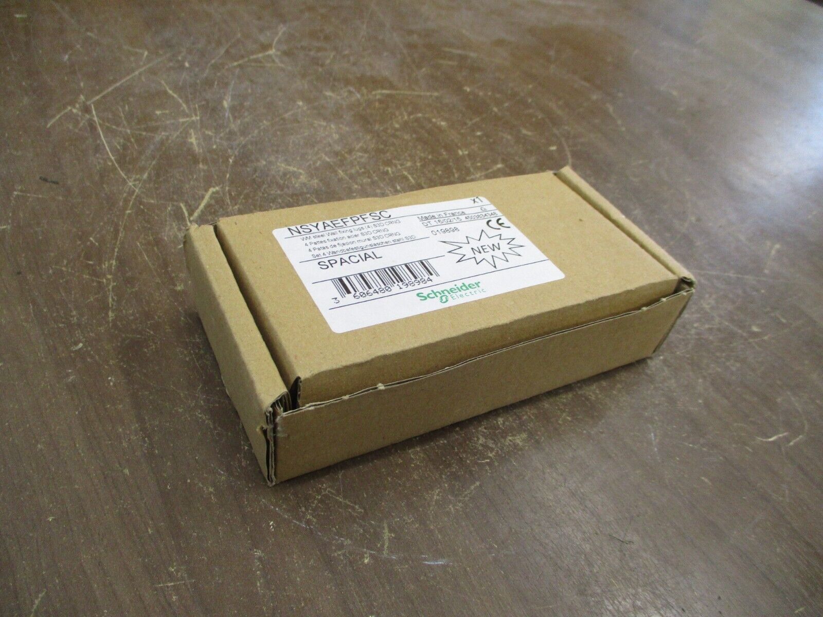 Schneider Electric WM Steel Wall Fixing Lugs NSYAEFPFSC *Set of 4* New Surplus