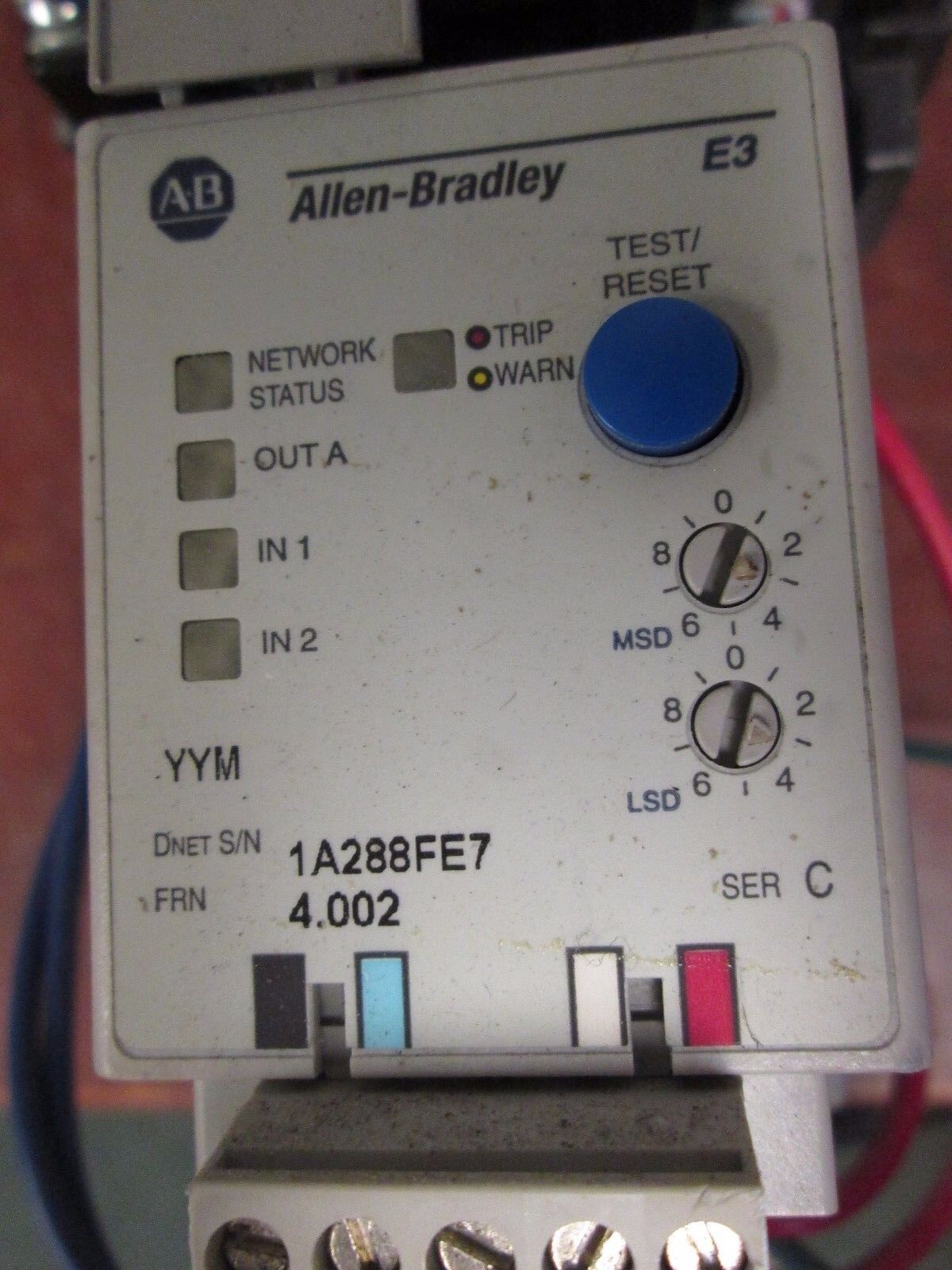 Allen-Bradley Starter 509-BOD Size 1 115-120V Coil Overload: 3-15A Used