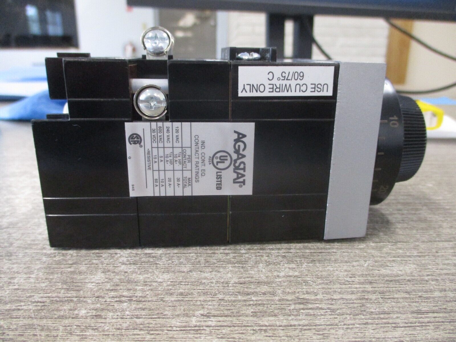 Agastat Timing relay 7024PD 125VDC Coil Time: 5-50 Sec Used