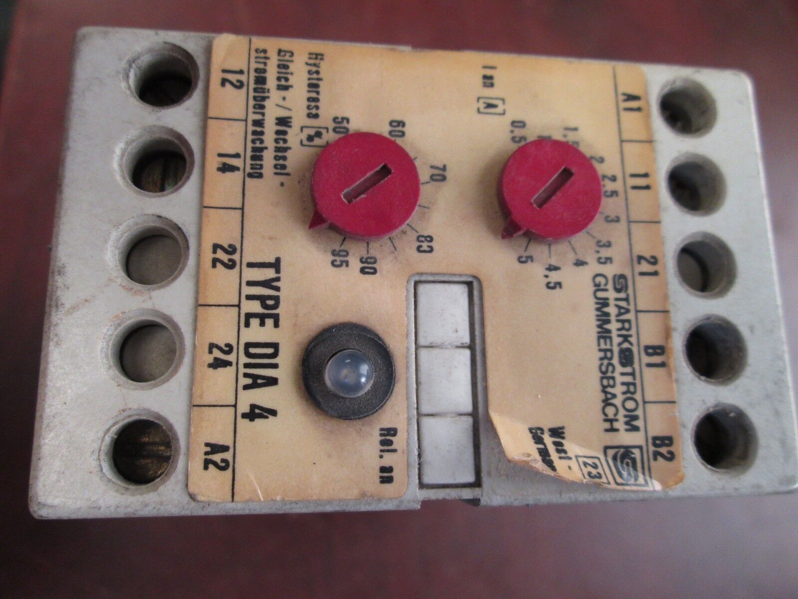 Starkstrom Gummersbach Overload DIA-4 Range: .5-5A Used