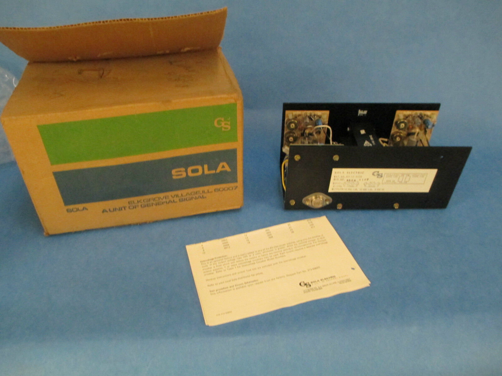 Sola Electric DC Power Supply, 83-12-3218, 120VAC to 12VDC, New in Box!!!