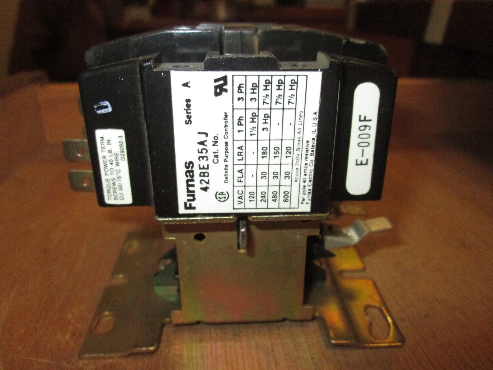 Furnas Contact 42BE35AJ 24V Coil 30FLA Used