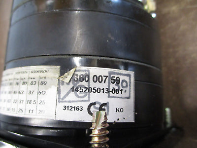 Entrelec Type I-80 UPS Bypass Rotary Switch 360 007 S9 80A 600V Used