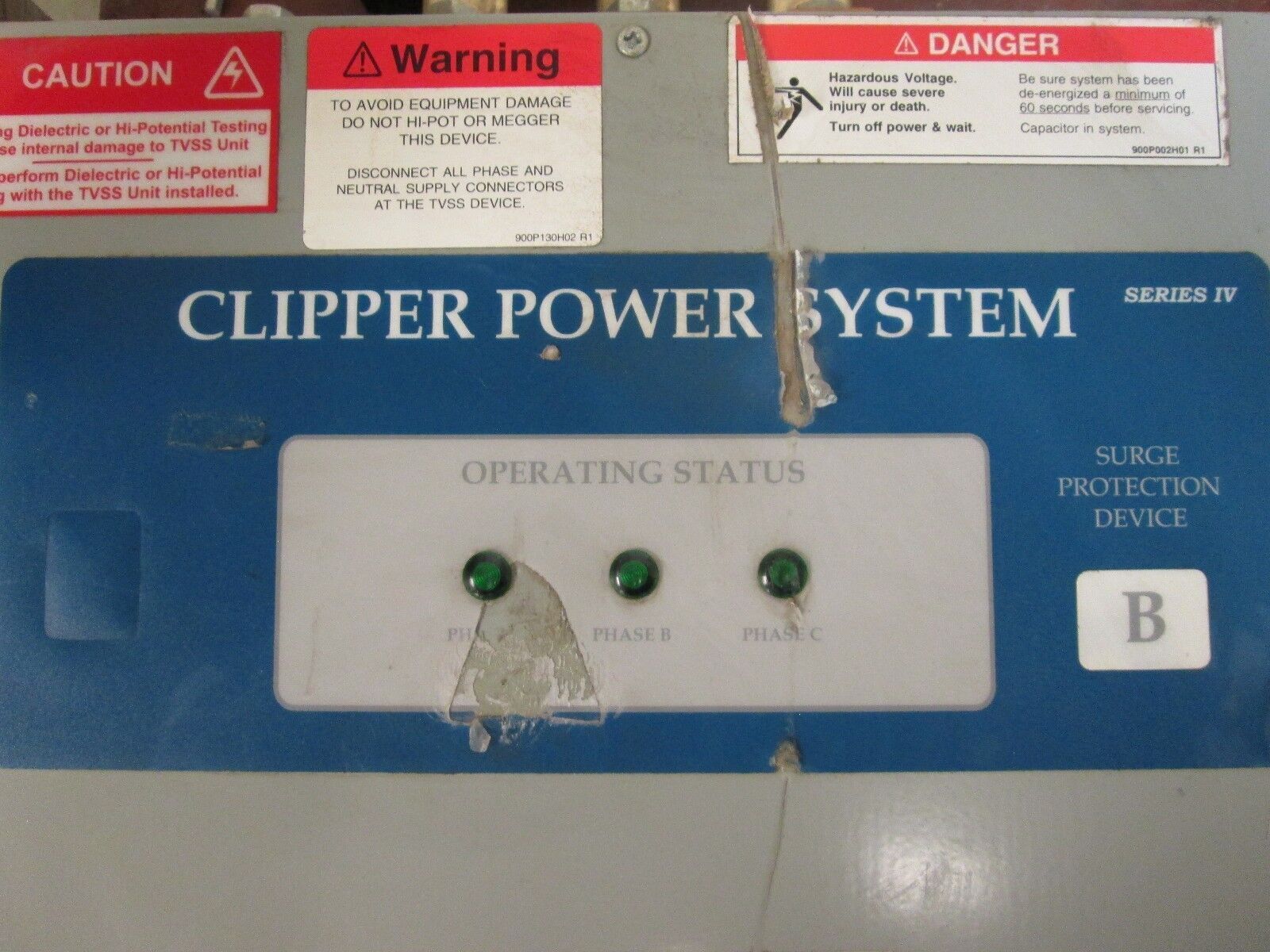 Clipper Power Systems Surge Protector CPSBX208YBTT 95-000067 208Y/120V Used