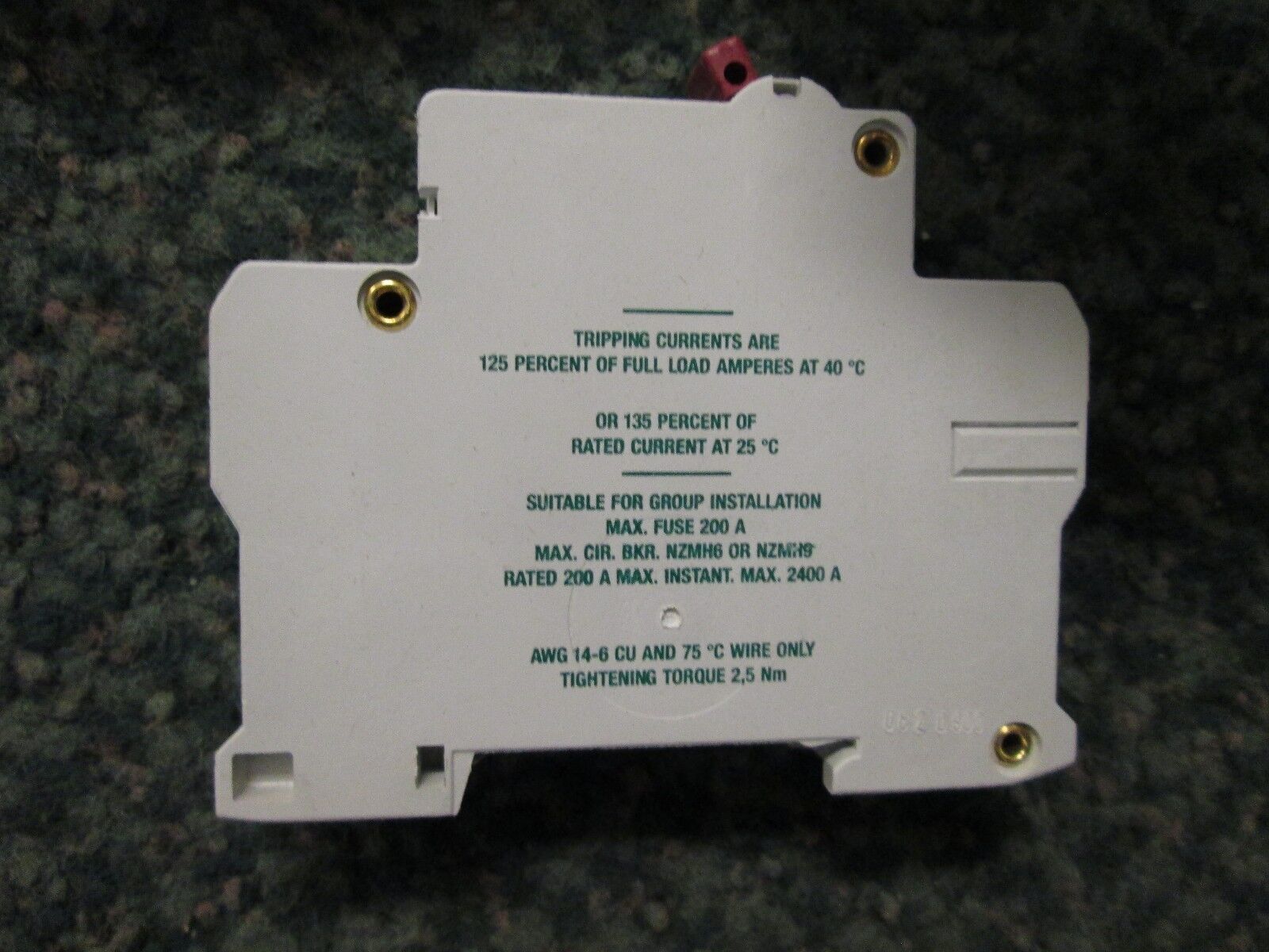 Klockner Moeller Circuit Breaker FAZG-6-CNA 1 Pole 6A 240V New Surplus