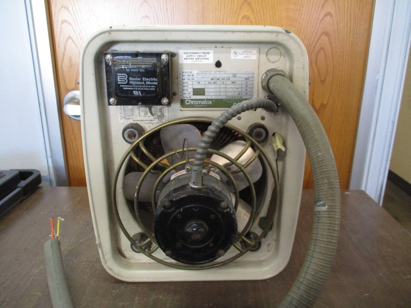 Emerson Chromalox Electric Heater LUH-B-05-43-32-00 5kW 480V 60Hz Used