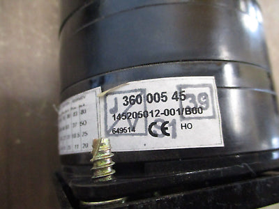 Entrelec Type I-80 UPS Bypass Rotary Switch 360 005 45 80A 600V Used