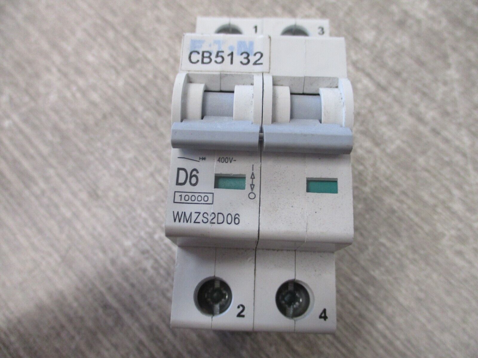 Eaton Circuit Breaker WMZS2D06 6A 277/480V 2P Used