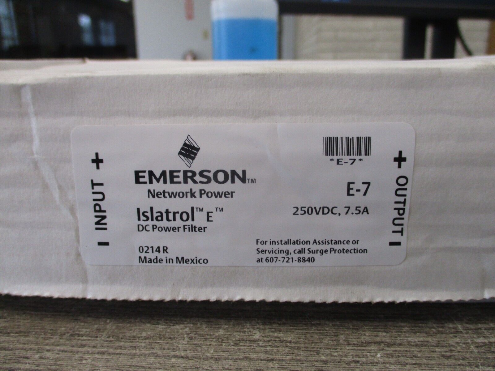 Emerson Islatrol E DC Power Filter E-7 250VDC 7.5A New Surplus