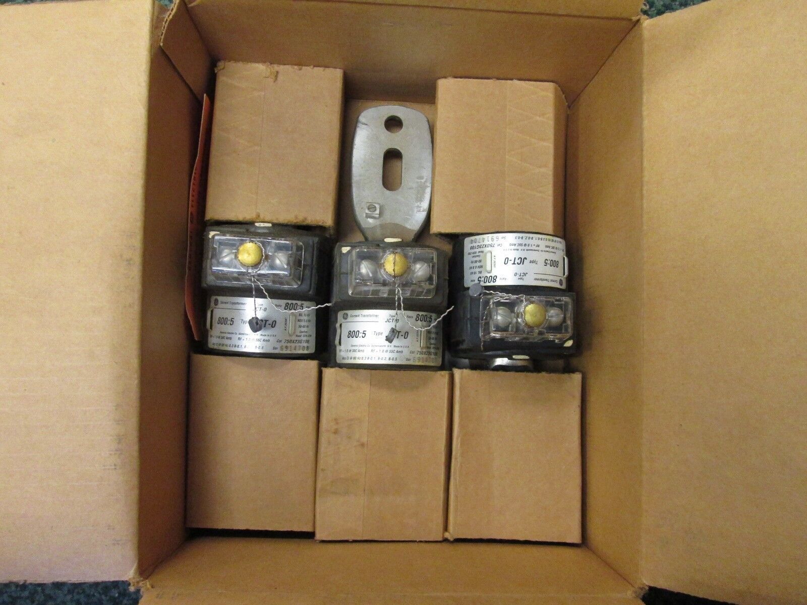 GE JCT-0 Current Transformer 750X02 3208 800:5 Bil 10KV 750X23G108 *Lot of 3*