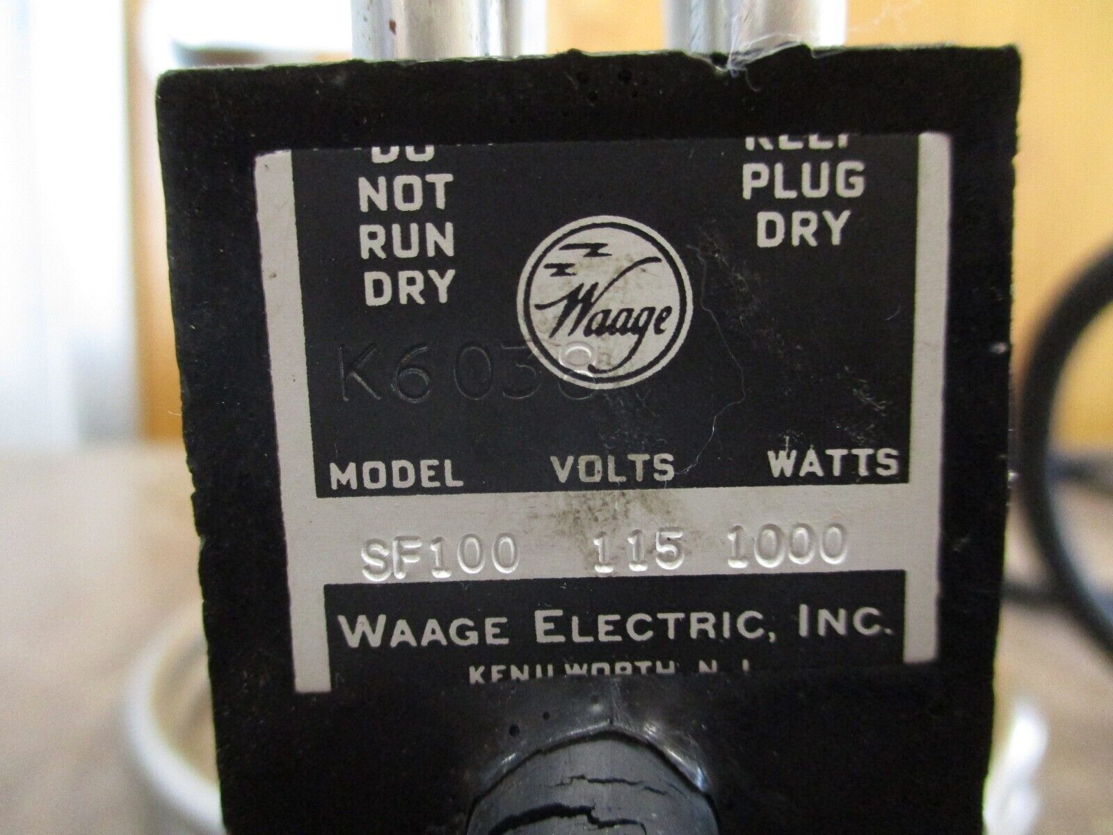 Waage Immersion Heater SF100 115V 1000W Used