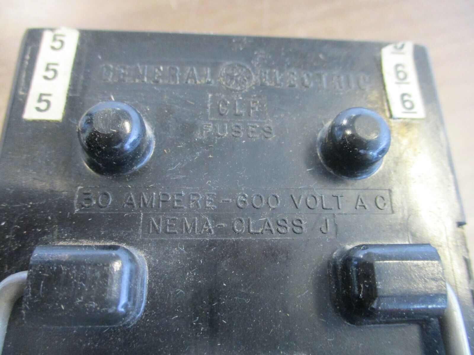 GE Fuse Pullout Switch CLF 30A 600V 2P Used