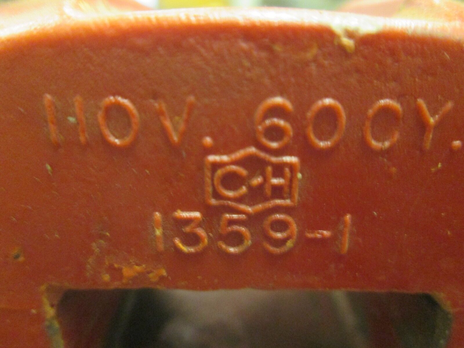 Cutler-Hammer Magnetic Coil 1359-1 110V@60Hz *Missing (2) Terminal Screws* Used