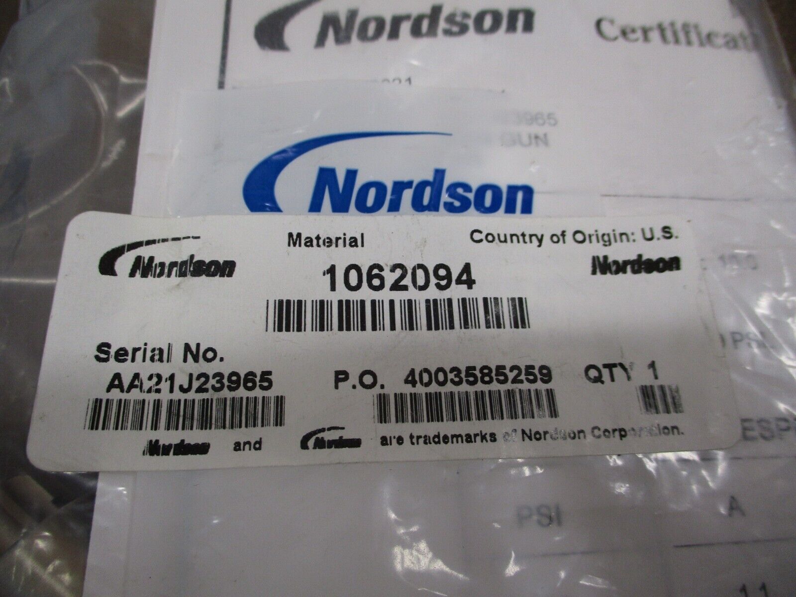 Nordson Meg Gun 1062094 New Surplus