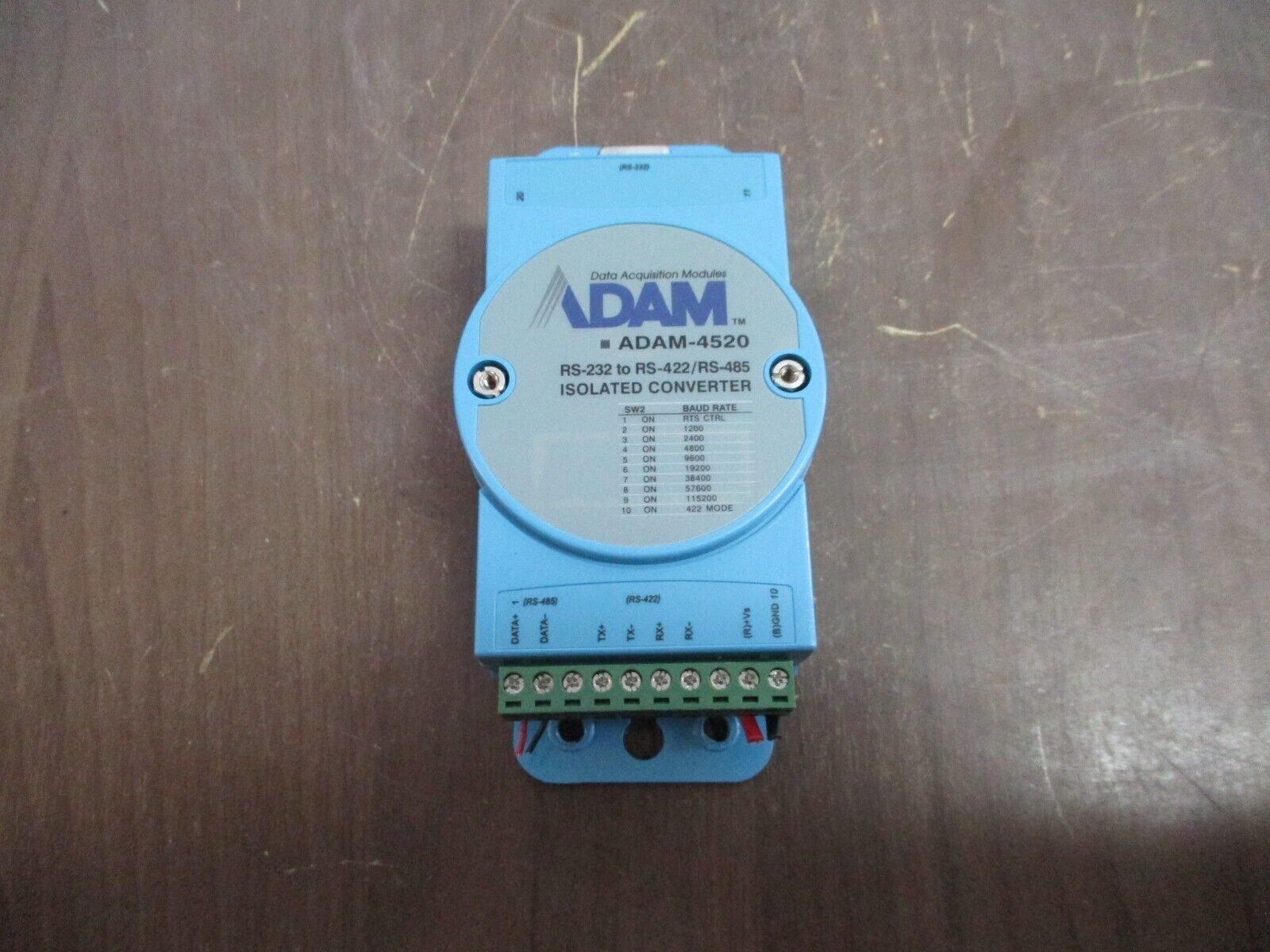 Adam Isolated Converter ADAM-4520 RS-232 to RS-422/RS-485 *Cracked Base* Used