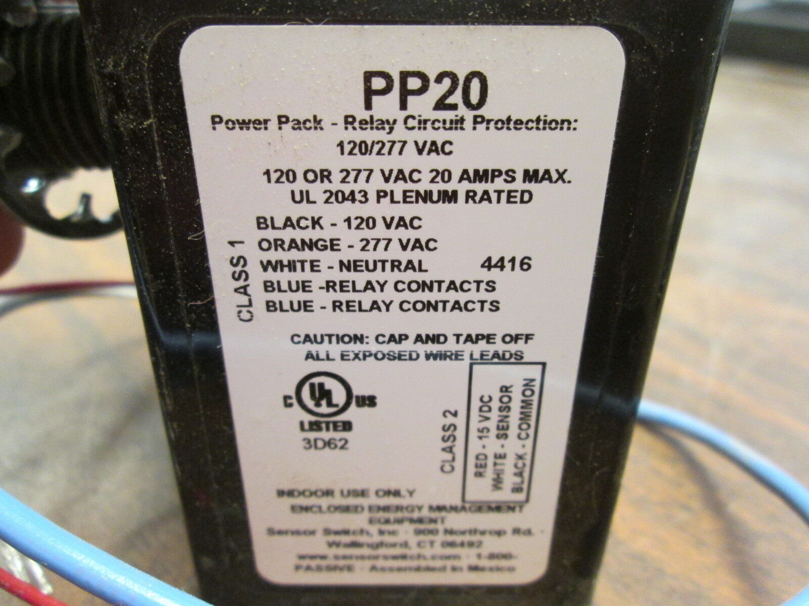 Acuity Controls Sensor Switch Power Pack - Relay Circuit PP20 120-277V 50/60Hz