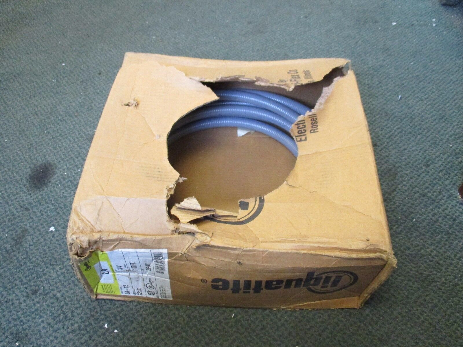 Electriflex Liquatite Flexible Conduit LA-12 Size: 3/4" "Approx 33ft"New Surplus