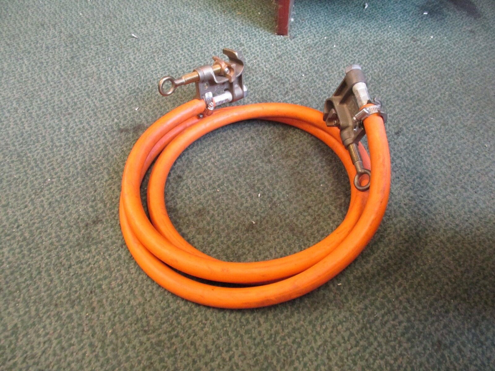 Salisbury Copper "C" Clamps w/Cable 2840 785 KCM "Pair of clamps on wire" Used