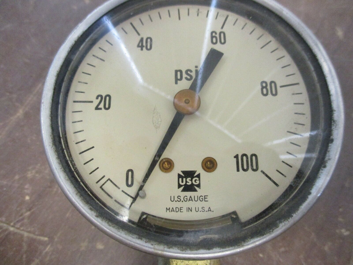 USG Pressure Gauge Range: 1-100PSI Used
