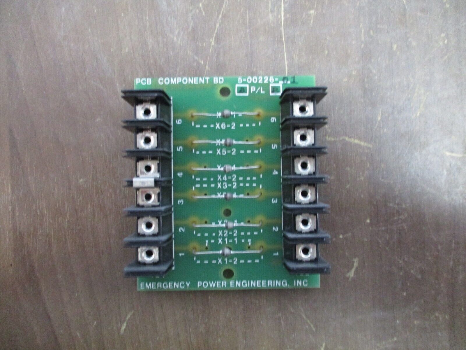 Emergency Power Engineering PCB Componet BD 5-00226-01 *Missing Terminal Screws*