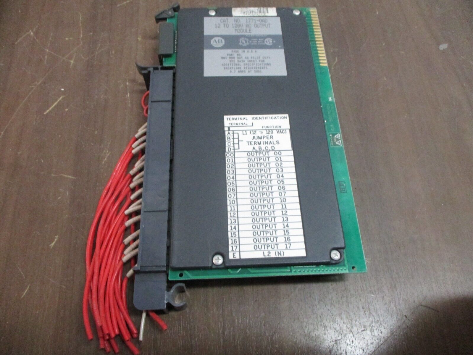 Allen-Bradley AC Output Module 1771-OAD 12-120V Used