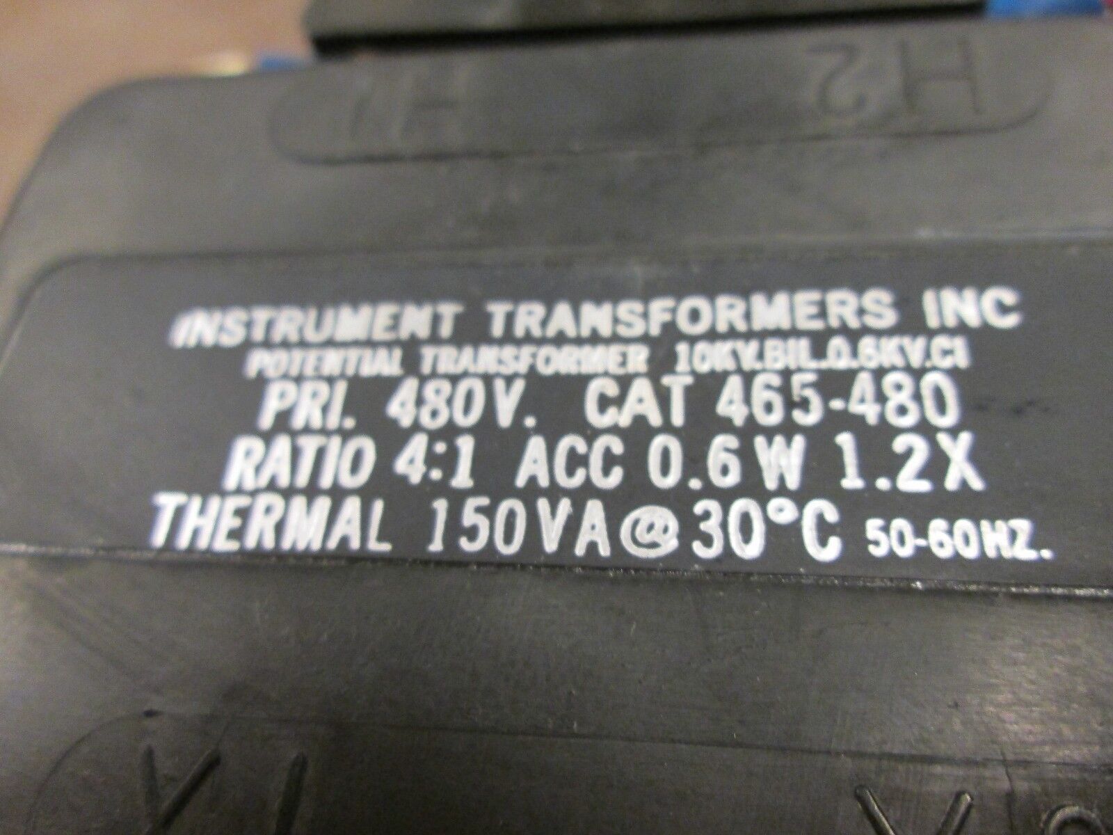 Instrument Transformers Potential Transformer 465-480 Pri: 480V Ratio 4:1