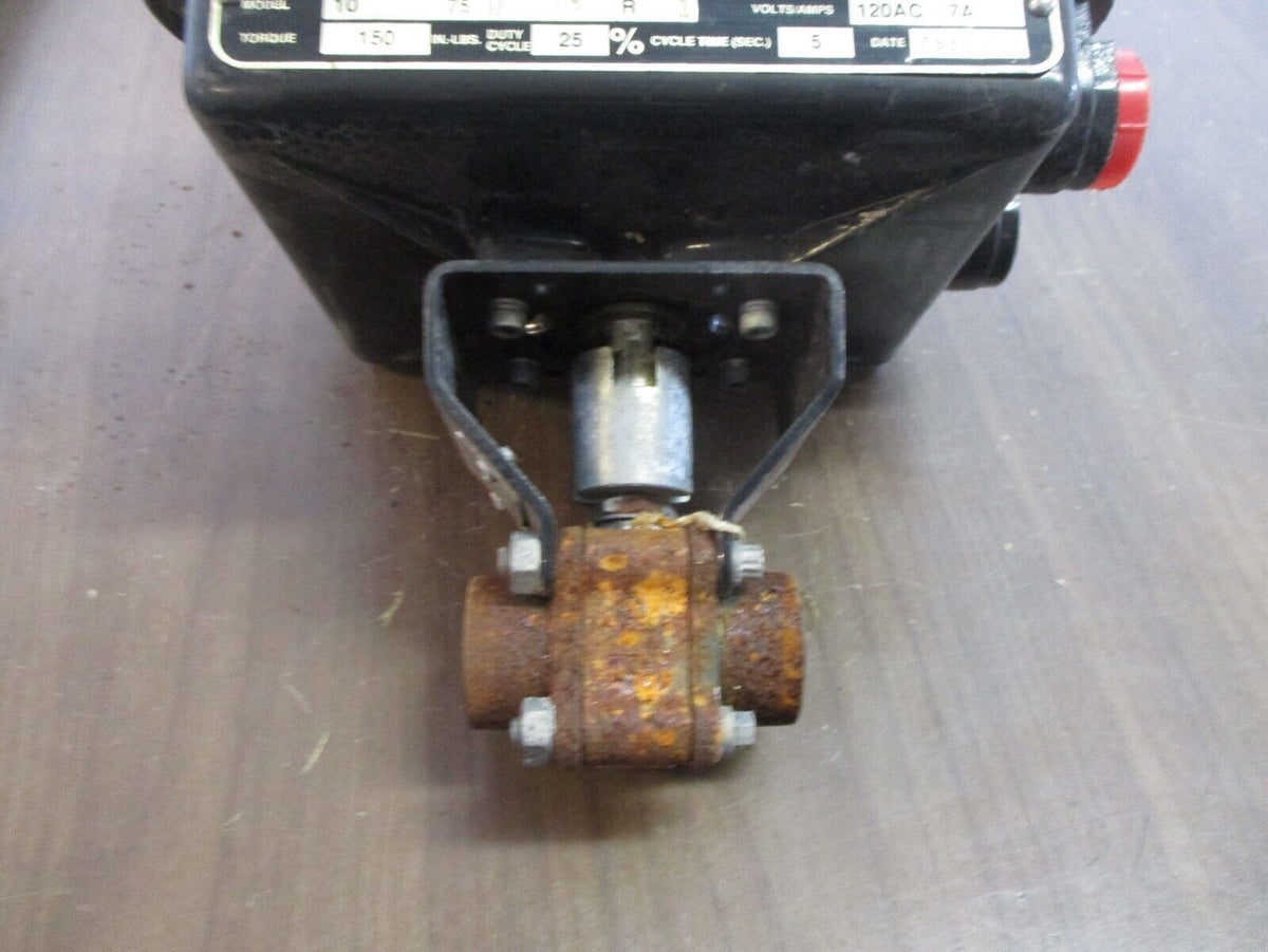 Worcester Actuated Valve 10-75W-M2 R1 150 in-lbs Used
