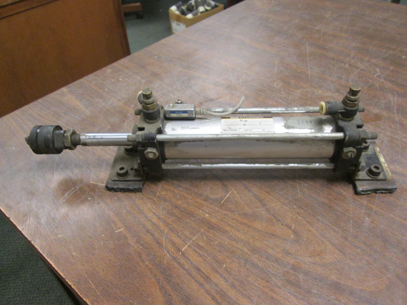 SMC Switch Air Cylinder CDA1 N40-150 Max Press: 9.9 kgf/cm² Used