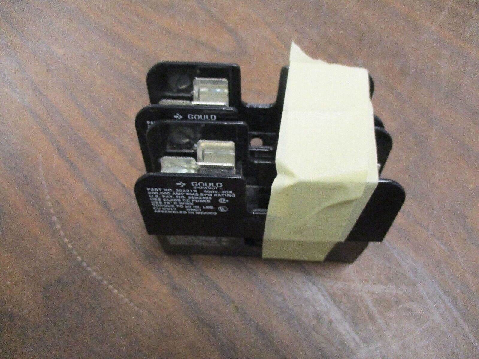 Gould Shawmut Fuse Holder 30321R 30A 600V 1P *Lot of 4* Used