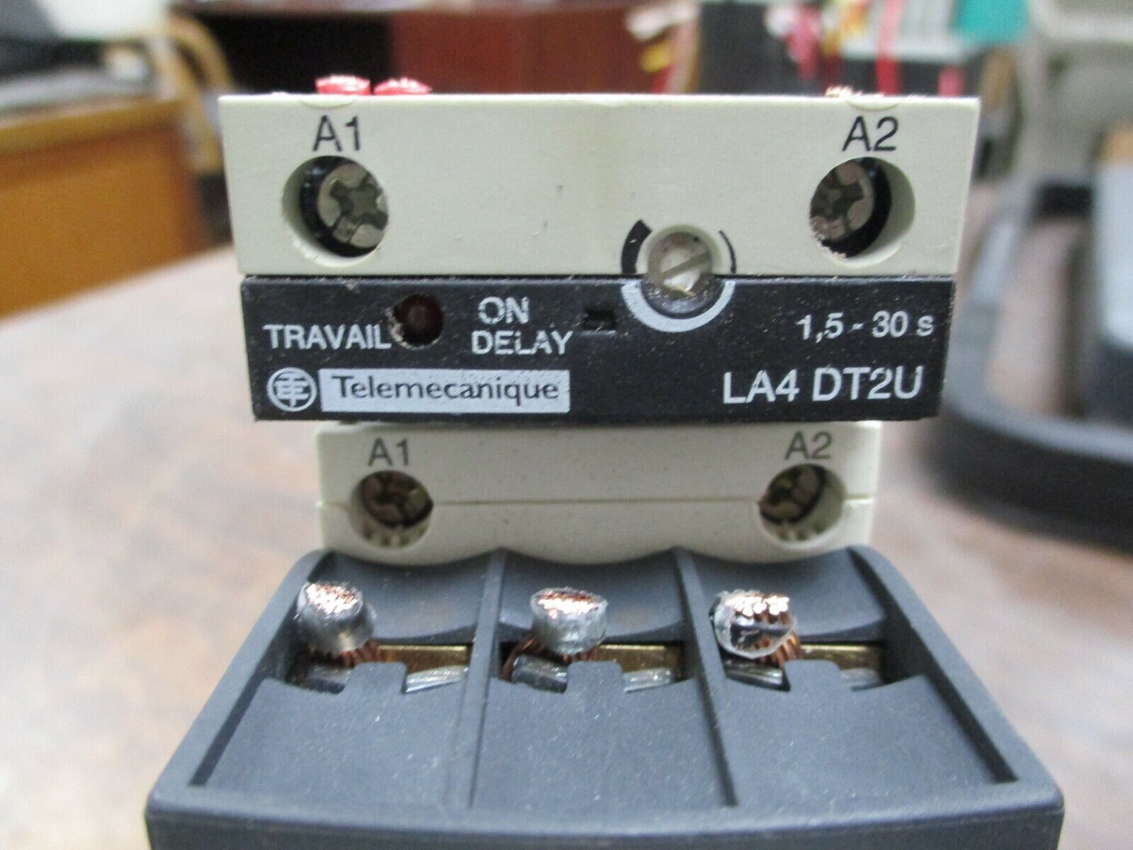 Telemecanique Starter w/ Time Delay Module LC1D25/LRD1522 120V Coil Trip: 17-25A
